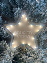 Load image into Gallery viewer, Custom Tree Topper Star with lights
