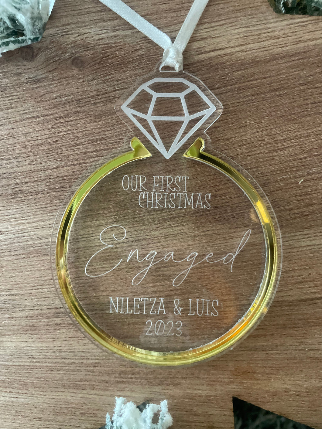 Engagement ornament