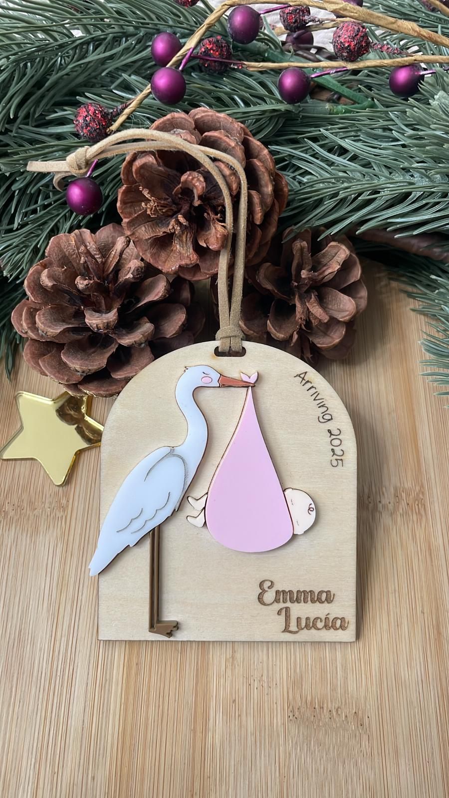 Baby Announcement Ornament