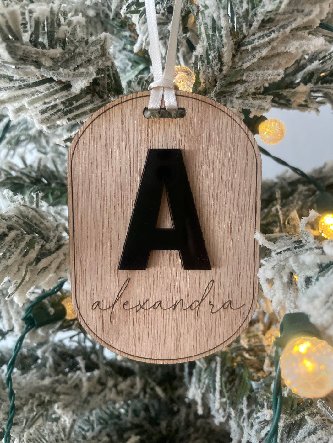 Letter & name ornament